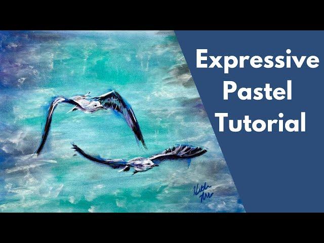 Loosen up your Pastel Paintings! Seagull over the sea tutorial