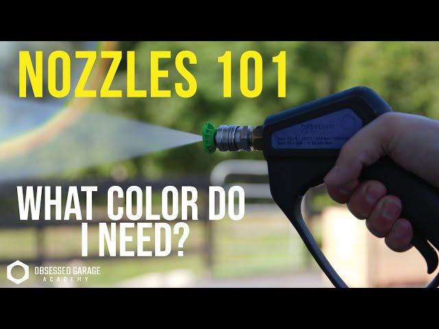 Choosing Best Pressure Washer Nozzles for Detailing: Nozzle Degree Patterns