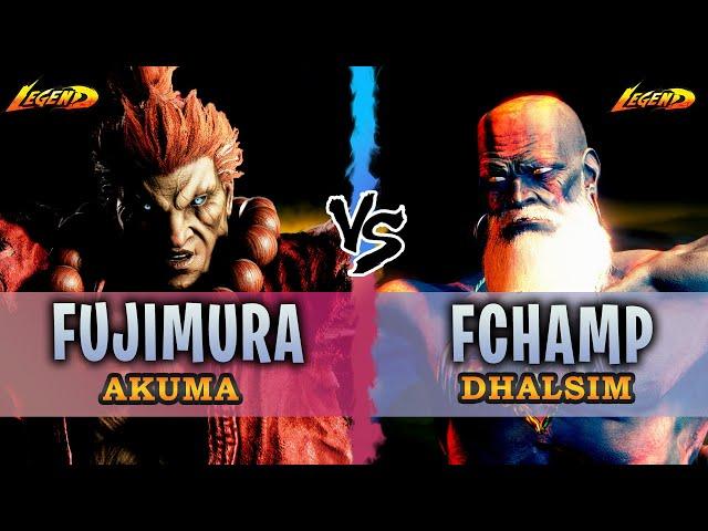 SF6 ▰ Akuma ( Fujimura ) Vs. Dhalsim ( Fchamp )『 Street Fighter 6 』