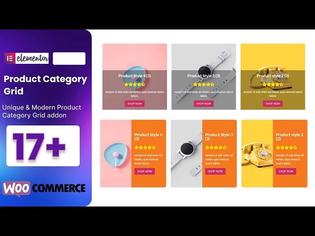 WooCommerce Product Category Grid Elementor addon Tutorial