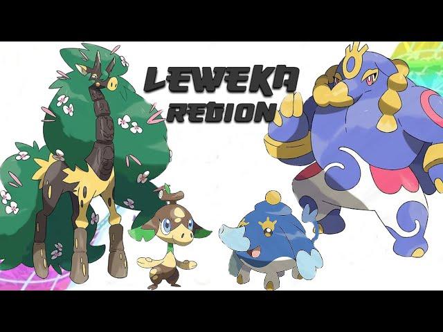 Complete Pokedex - Leweka Pokemon Region (African & Egyptian Fakemon Region)