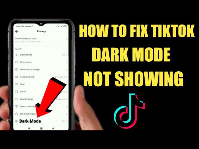 How To Fix Tiktok Dark Mode Option Not Showing 2022 | How To Get Dark Mode On Tiktok |