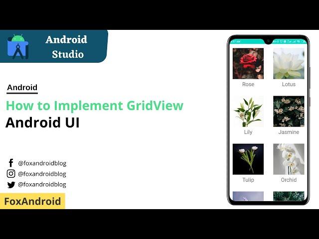 How to Implement GridView in Android Studio || GridView || Android Studio Tutorial