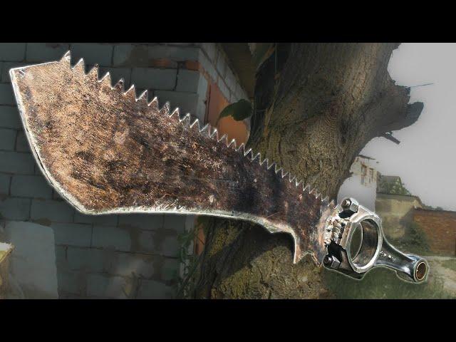 ЛЕГЕНДАРНОЕ СТИМПАНК МАЧЕТЕ ИЗ СТАРОЙ ПИЛЫ. STEAMPUNK MACHETE