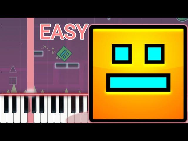 Geometry Dash Level 1 | Easy Piano Tutorial | Simple Piano