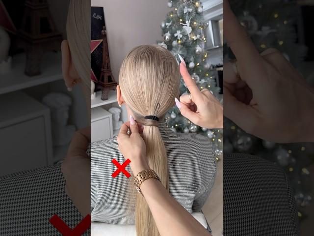 Еще один способ закрыть резиночку #hairstyle #hairtutorial #hair #hairstyle #hairideas