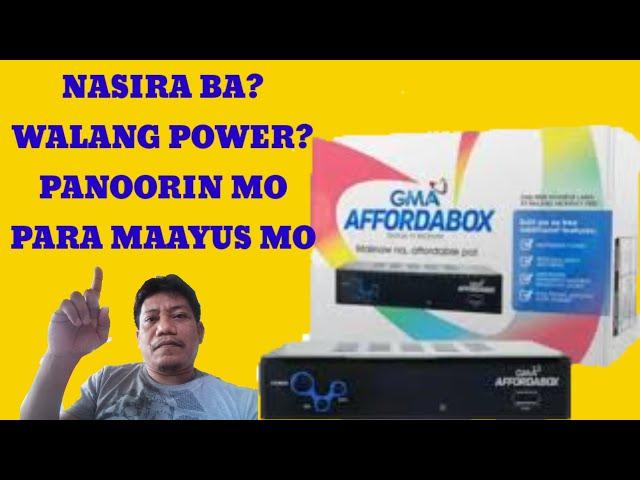 How to repair no power GMA affordabox