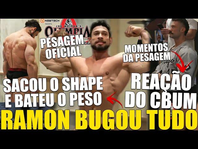 RAMON NÃO SABE BRINCAR! SACOU SHAPE NA PESAGEM OFICIAL DO OLYMPIA E BUGOU GERAL! BRANDÃO CONFIANTE