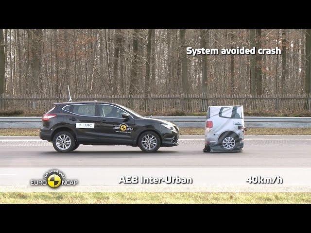 Nissan Qashqai (2014-2016) Autonomous Emergency Braking Test