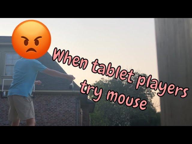 When osu Tablet players try to play with mouse.