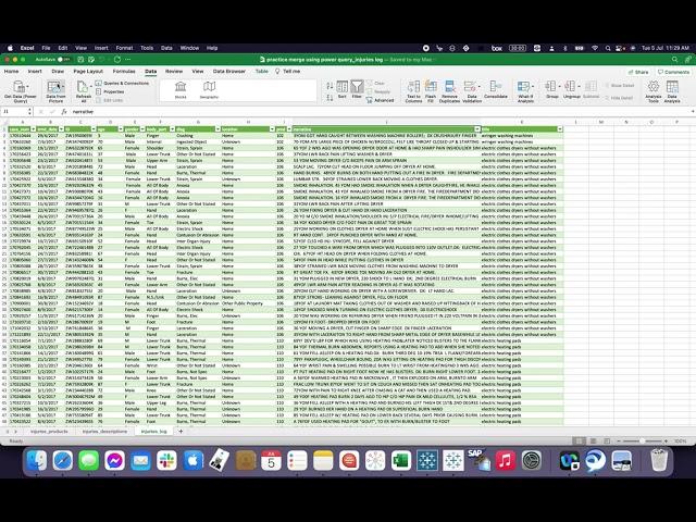 Power Query using Mac Excel