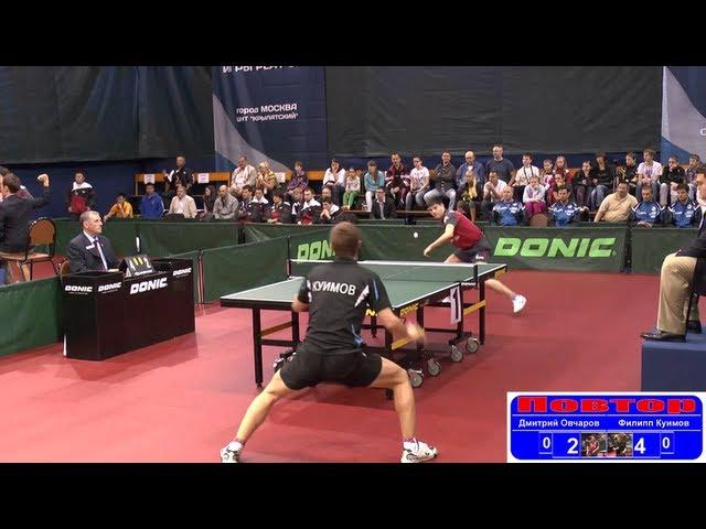 Dimitrij OVCHAROV vs Filipp KUIMOV 1/8 Russian Premier League Playoff Table Tennis