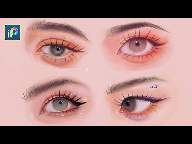 How to draw EYES on ibisPaintx || step by step