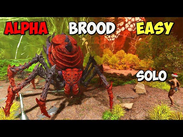 EASY ARK Survival Ascended Broodmother SOLO Boss Fight on ALPHA