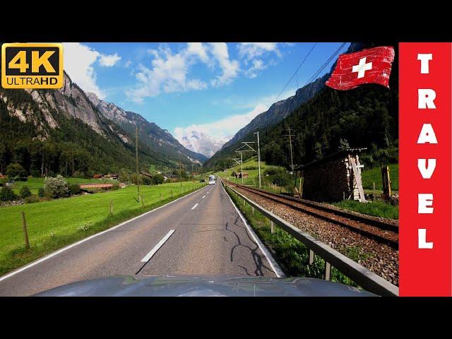 Driving in Switzerland 5: Innertkirchen - Brienzersee - Interlaken - Grindelwald | 4K 60fps