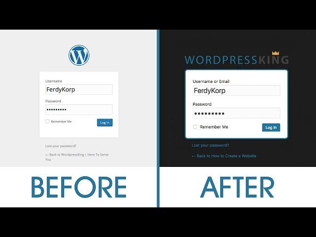 Customize your Wordpress login page