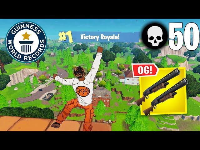 50 Elimination Solo Vs Squads Win *WORLD RECORD* Gameplay (Fortnite OG Chapter 1 Season 1)