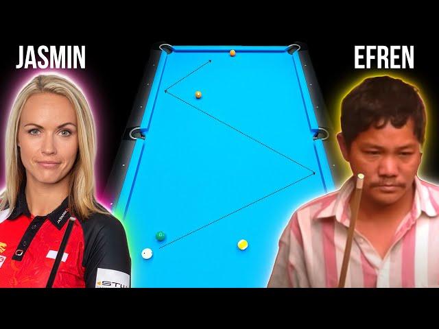 First woman to replay the Efren Reyes Z-Shot