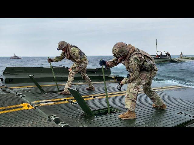 Amazing Process of Building US Most Advanced Military Bridge at Sea