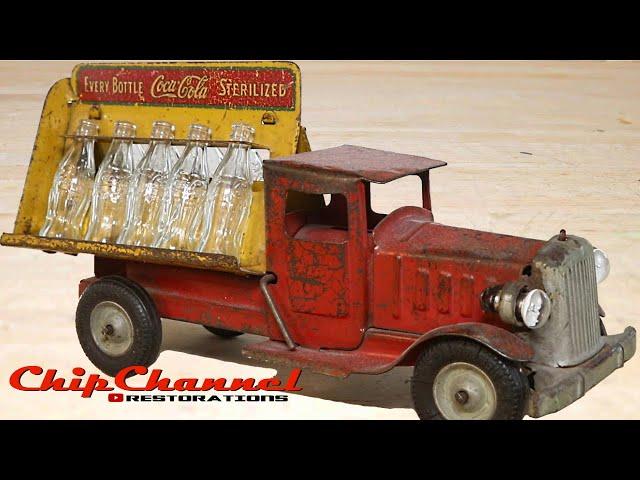 1930s Metalcraft Light Up Coca Cola Delivery Truck Restoration