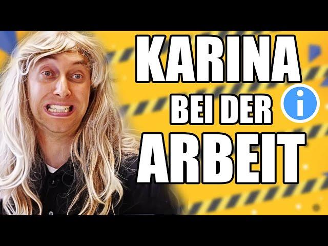 Karina bei der Arbeit - Tourismus Center!