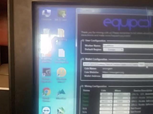 auto mining by using equiminer from equipool for nvidia