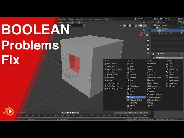 Boolean Problems - Blender for beginners