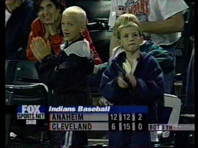 Cleveland Indians 10-run 8th inning leads to fight with Anaheim Angels - August 31 1999