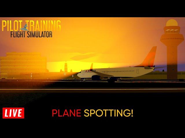 LIVE - PTFS - Roblox plane spotting (public servers)