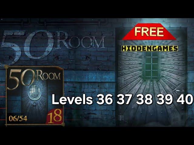 can you escape 50Rooms 18 Level 36 37 38 39 40 walkthrough