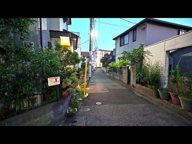 Night walk from Takenotsuka to Toneri park, Tokyo・4K HDR