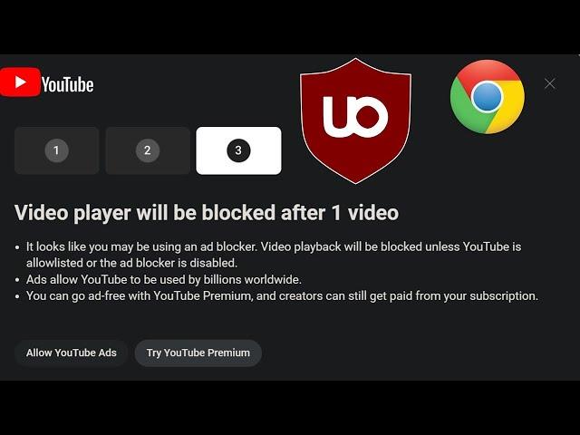 Watch Youtube without ads, dec24 - uBlock origin