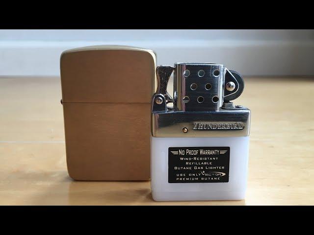 First Impression: Zippo Lighter with Thunderbird Butane Insert