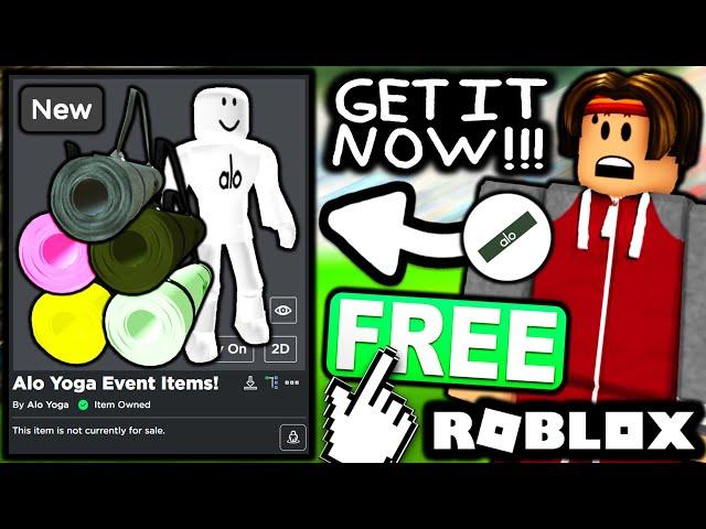 FREE ACCESSORIES! HOW TO GET Warrior Mat Alo Yoga Strap X5 & Renown Crewneck Pullover! (Roblox Alo)