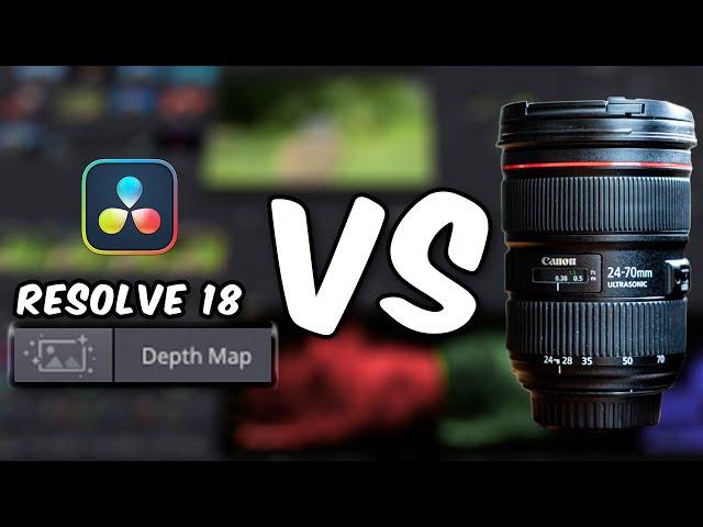 DEPTH MAP in DaVinci Resolve 18 VS $2,000 Lens | How Good is the Depth Map for Depth of Field?