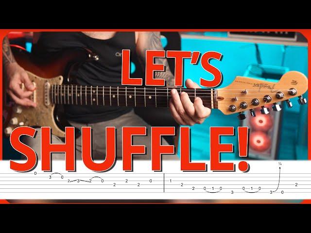 Classic Shuffle Blues Guitar with Tabs – Play Like a Pro!