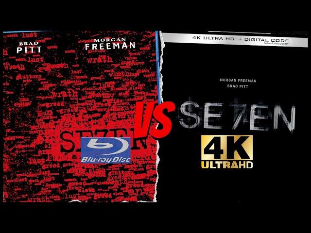 Drastic Color Change & Improvements Se7en (1995) 4K Ultra HD VS Bluray COMPARISON  @WarnerBros