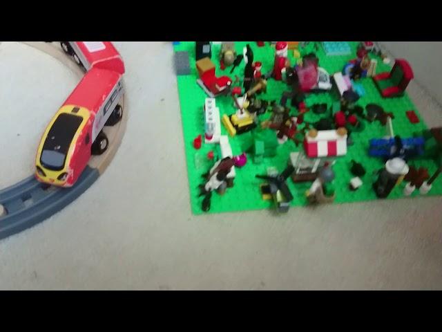 Lego train free fall!