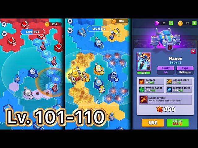 War regions Level 101-110 Tactical Game Walkthrough iOS Android