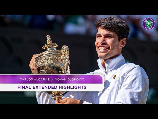 Carlos Alcaraz vs Novak Djokovic | Final Extended Highlights | Wimbledon 2024