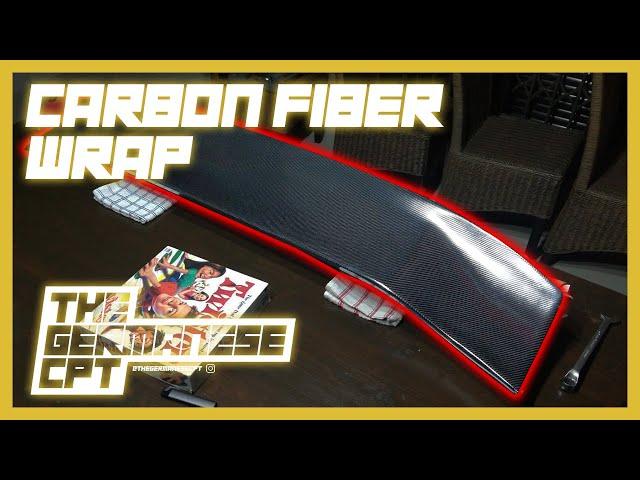 Wrapping a wing in Carbon Fiber Vinyl | The Germanese CPT