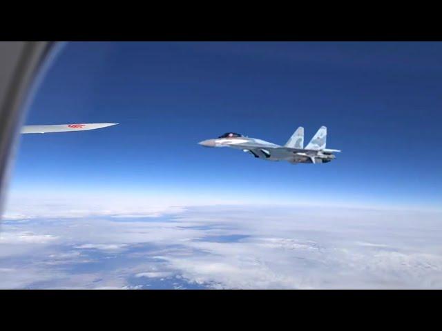 Russian Su-35 fighters guard plane of PRC leader, Kazan BRICS