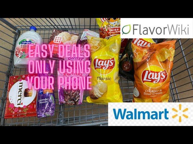 Walmart Ibotta haul 12/12 grab easy deals only using your phone + flavor wiki deals