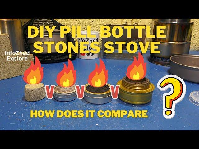 DIY Pill Bottle Stone Stove V Alcohol Stoves