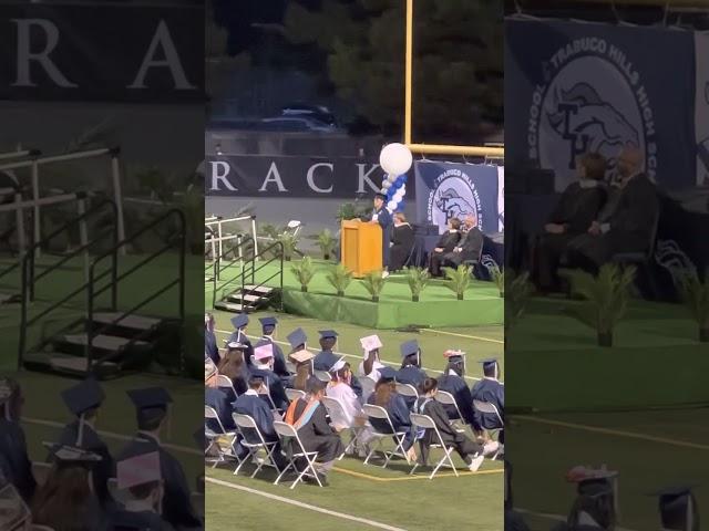 Grateful Trabuco Hills HS Cruz Melendez Grad speech (head on collision-3months in hospital-amputee)