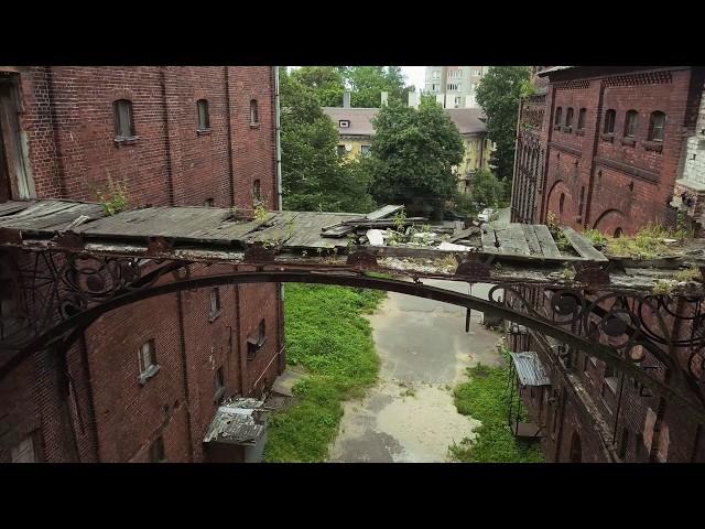 Abandoned brewery drone video