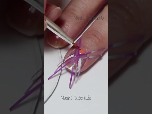 Easy Negative Space Nail Art Quick Tutorial #shorts