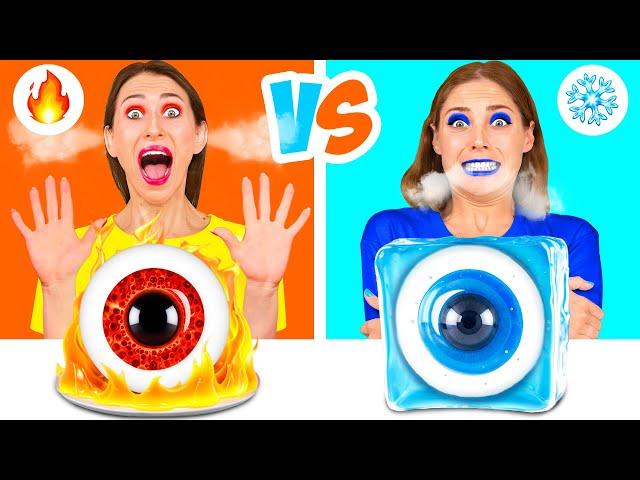 Hot vs Cold Food Challenge | Crazy Challenge by Fun Teen