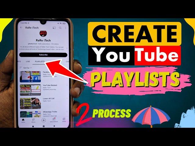 How to create Playlist on YouTube channel 2024 | New Update