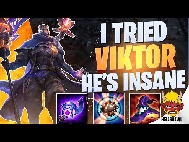 WILD RIFT | I Tried Viktor And He's INSANE! | Challenger Viktor Gameplay | Guide & Build